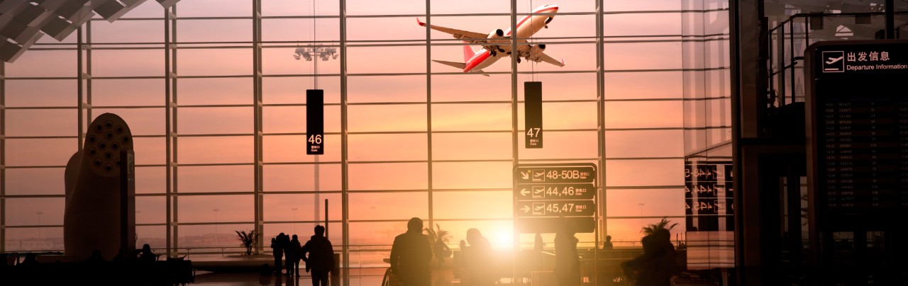 passengers in shenzhen international airport, china.